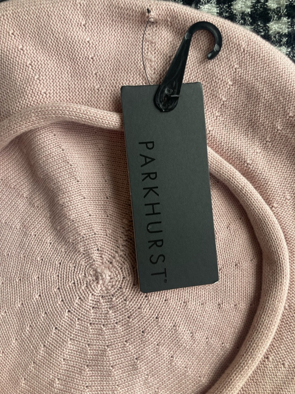 Parkhurst Blush Pink Cotton Beret - Picture 3 of 5